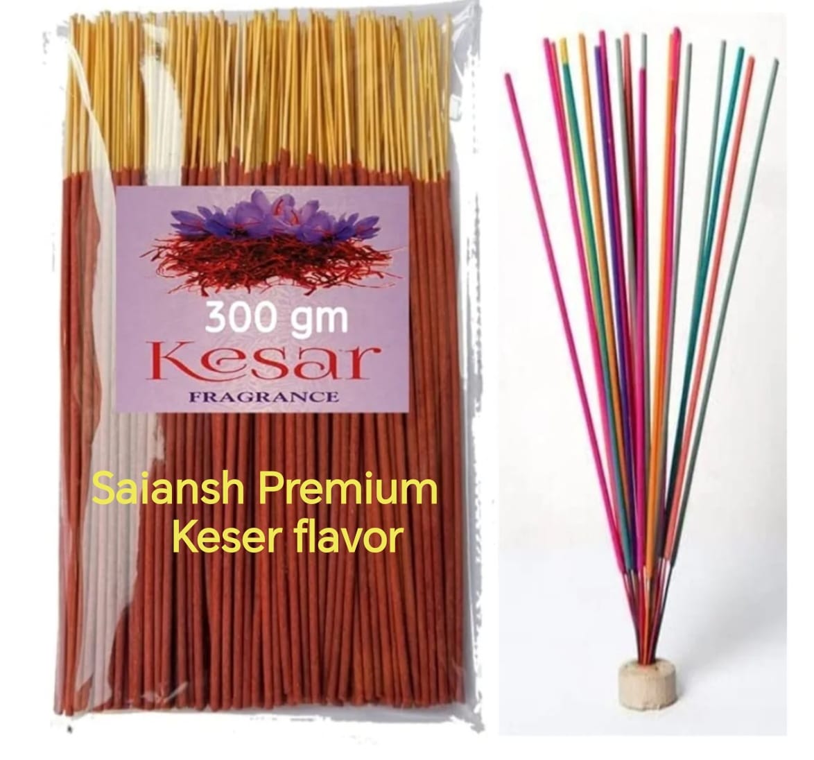 Saiansh Premium Kesar (Saffron) Agerbatti – 500gm