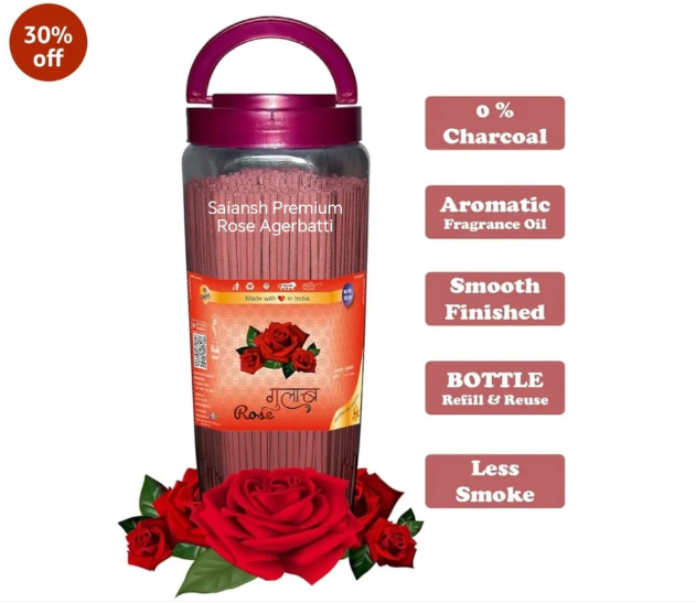 Saiansh  Premium Agarbatti – Rose Flavour 500 gm